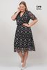 Picture of CURVY GIRL CHIFFON ELEGANT DRESS